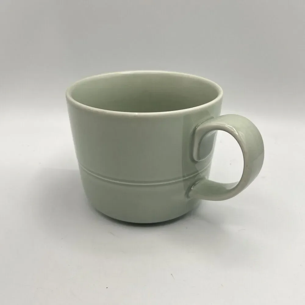 Crate & Barrel Aaron Probyn Hue Coffee Mug Light Green 12oz.